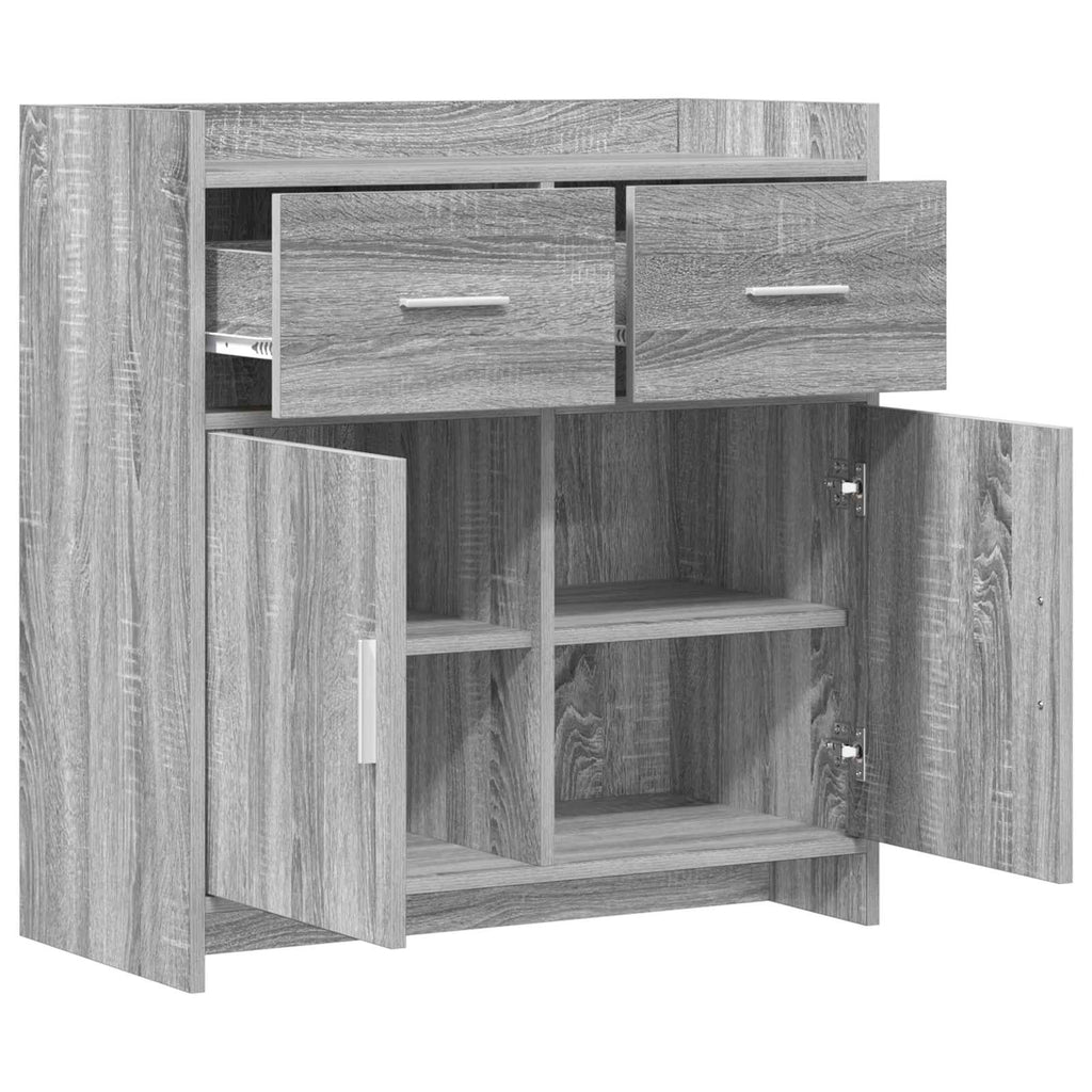 vidaXL Bufet Szary Sonoma 75 x 36 x 80 cm Drewno inżynieryjne