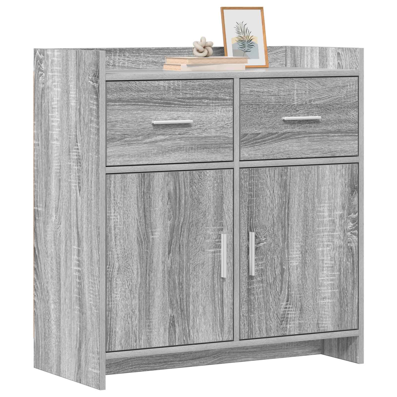 vidaXL Bufet Szary Sonoma 75 x 36 x 80 cm Drewno inżynieryjne