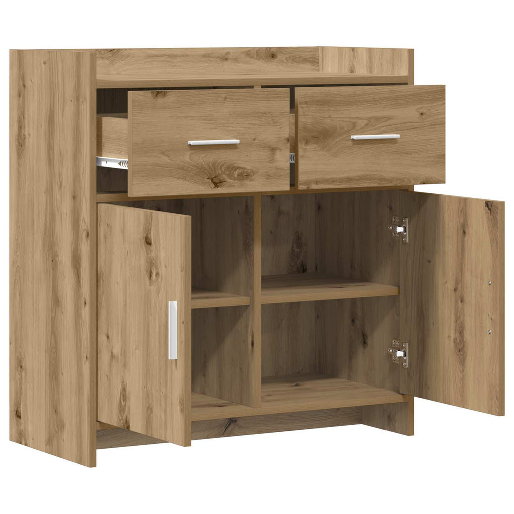 vidaXL Bufet Dąb artisan 75 x 36 x 80 cm Drewno inżynieryjne