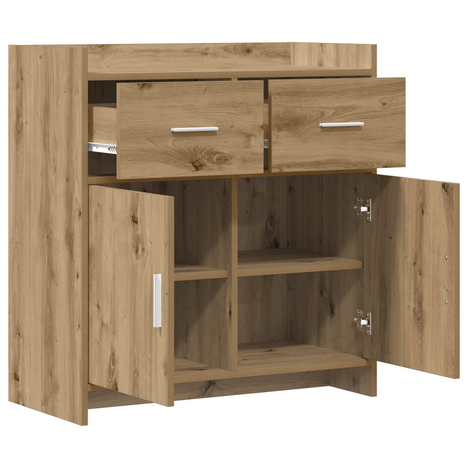 vidaXL Bufet Dąb artisan 75 x 36 x 80 cm Drewno inżynieryjne