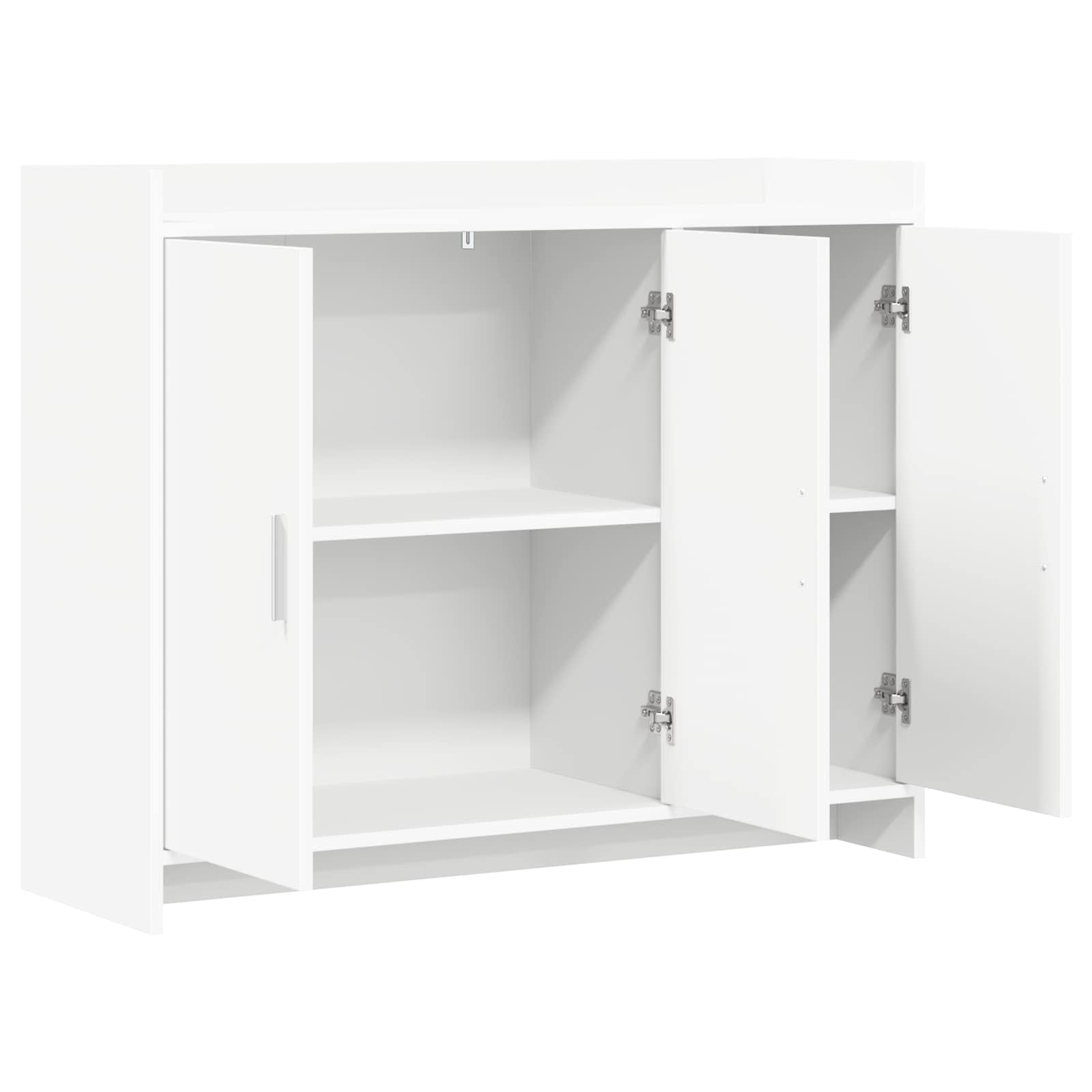 vidaXL Bufet Biały 98,5 x 33 x 80 cm Drewno inżynieryjne