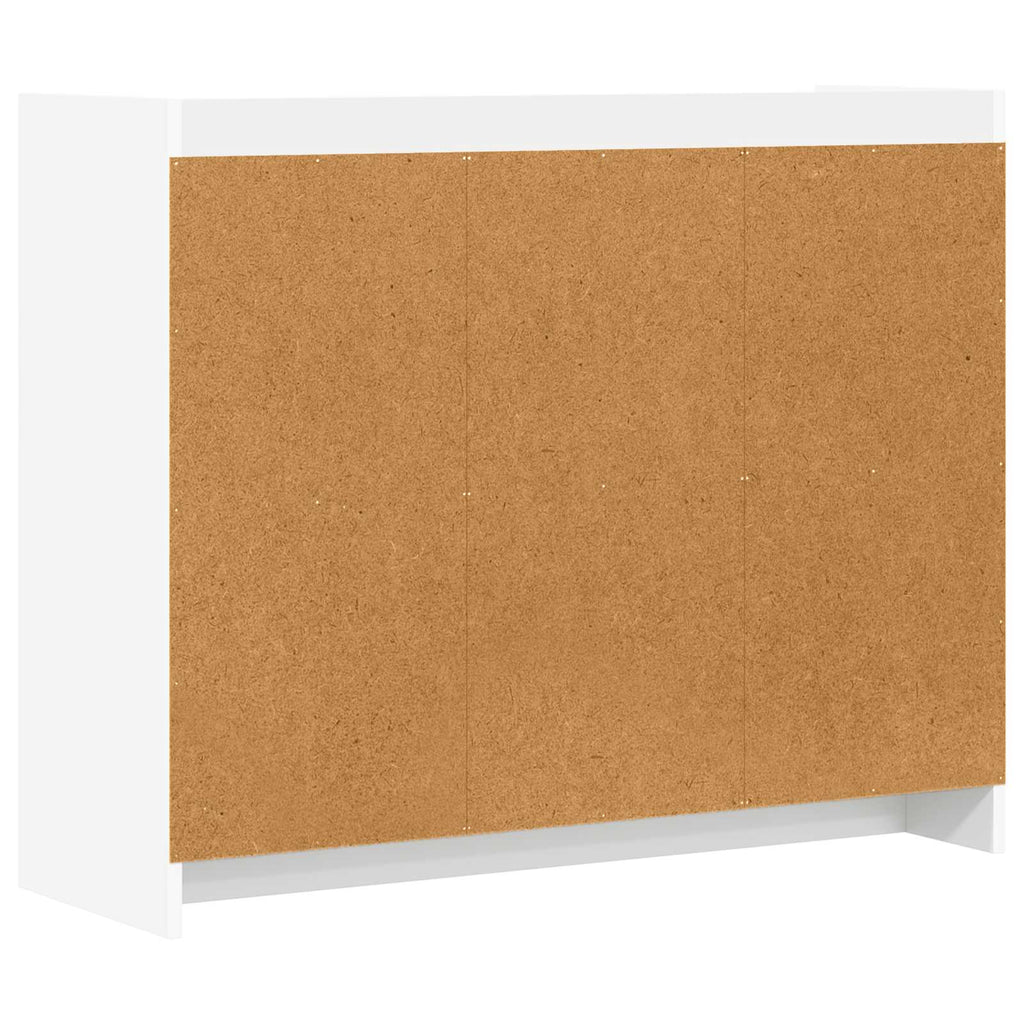 vidaXL Bufet Biały 98,5 x 33 x 80 cm Drewno inżynieryjne