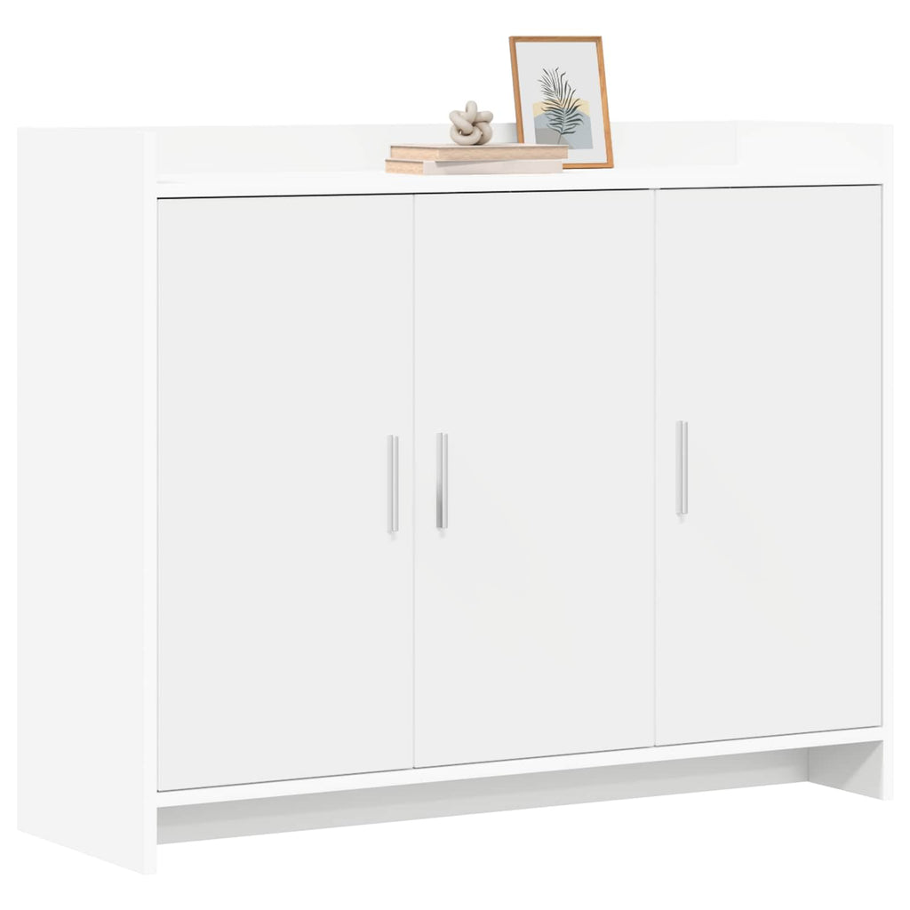 vidaXL Bufet Biały 98,5 x 33 x 80 cm Drewno inżynieryjne