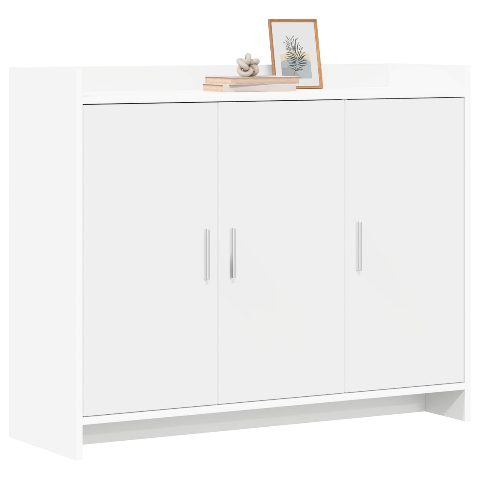 vidaXL Bufet Biały 98,5 x 33 x 80 cm Drewno inżynieryjne