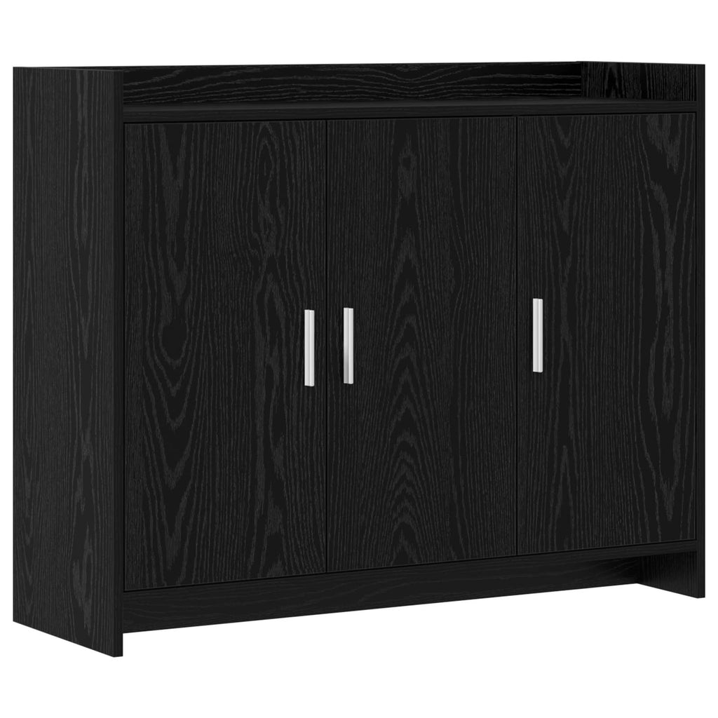 vidaXL Bufet Czarny dąb 98,5 x 33 x 80 cm Drewno inżynieryjne