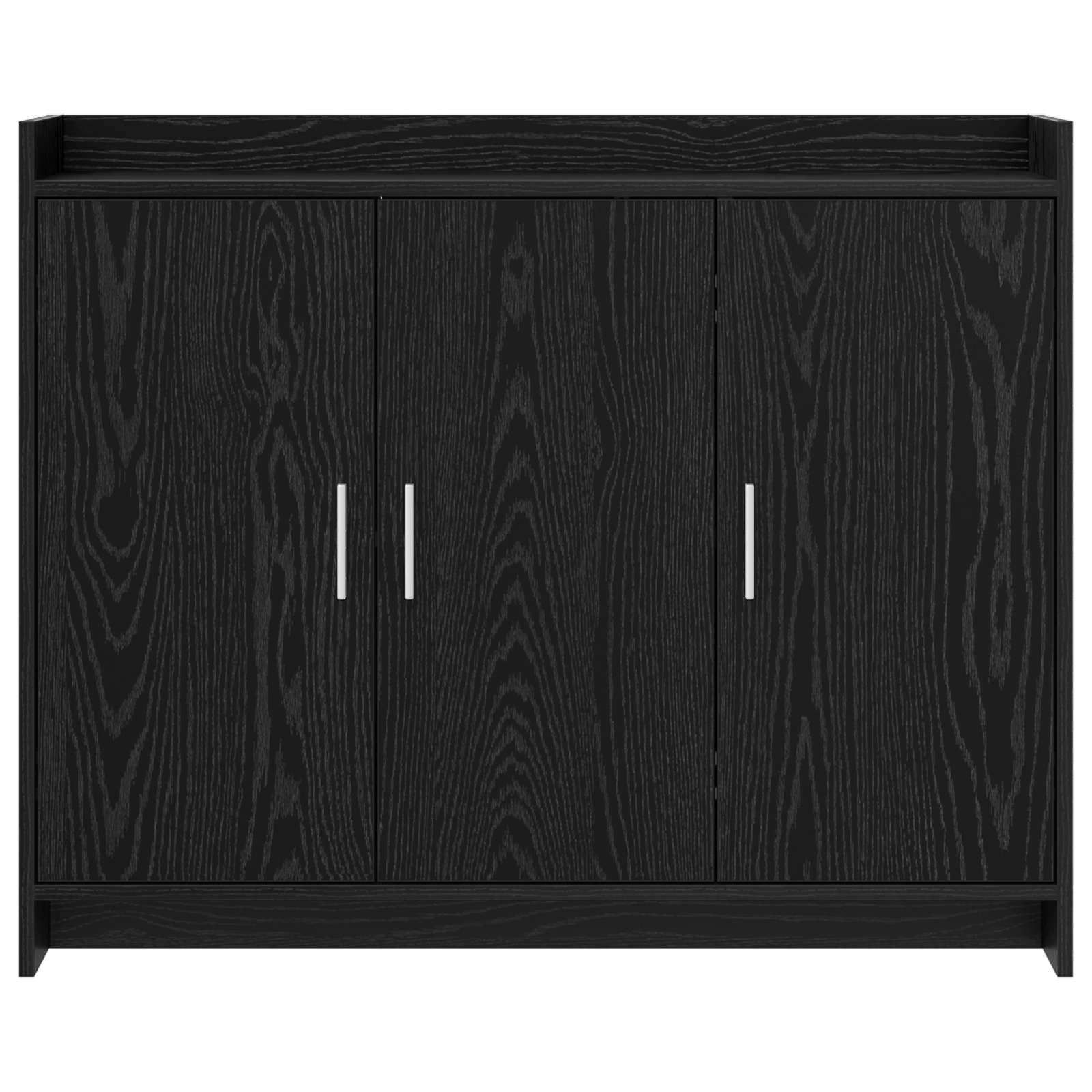 vidaXL Bufet Czarny dąb 98,5 x 33 x 80 cm Drewno inżynieryjne