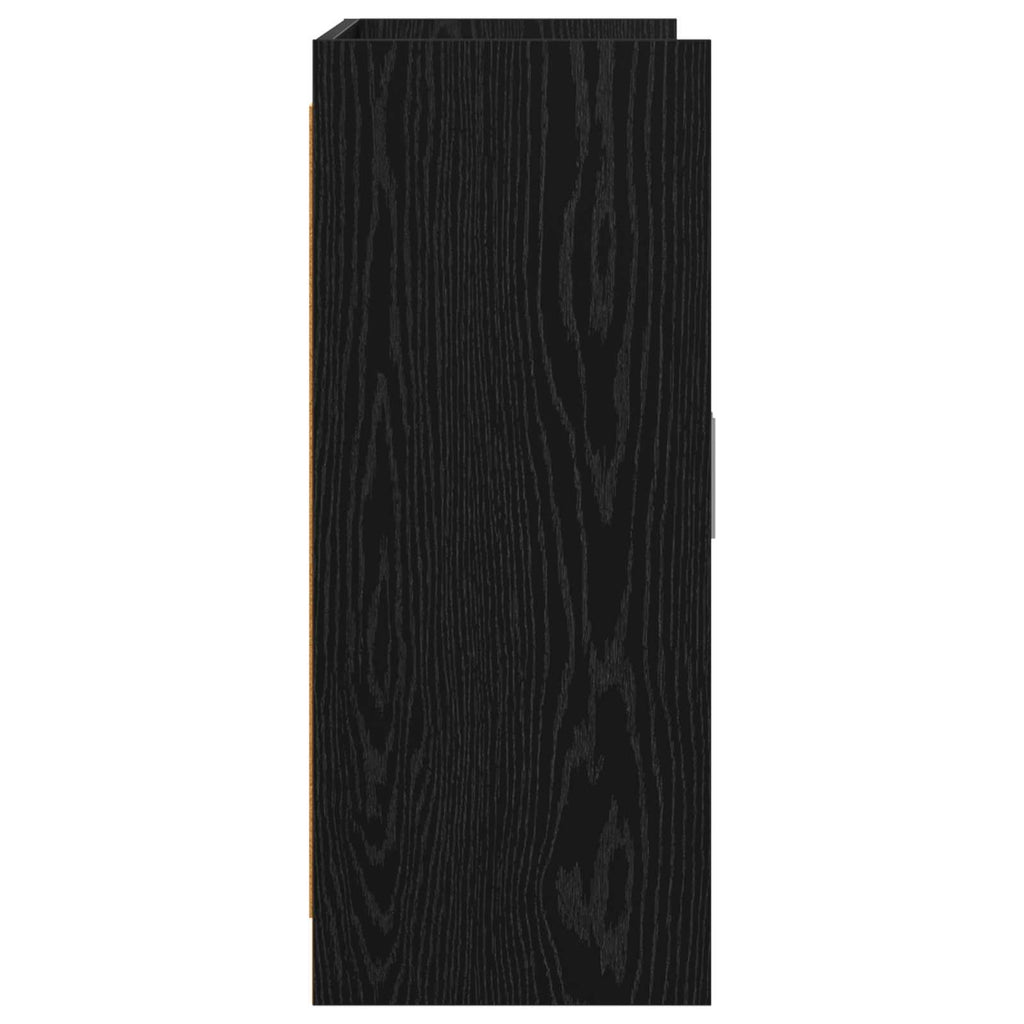vidaXL Bufet Czarny dąb 98,5 x 33 x 80 cm Drewno inżynieryjne