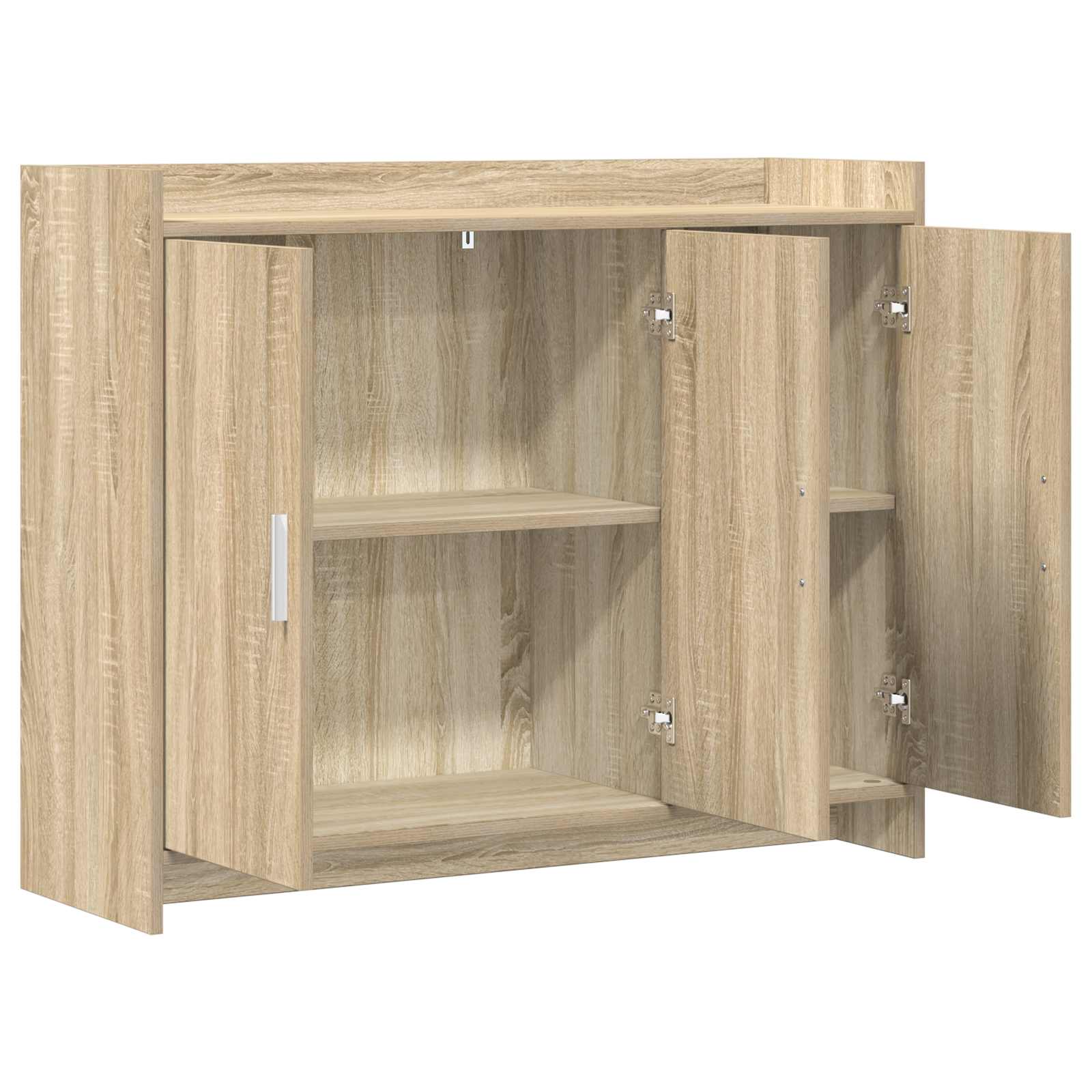 vidaXL Bufet dąb Sonoma 98,5 x 33 x 80 cm Drewno inżynieryjne
