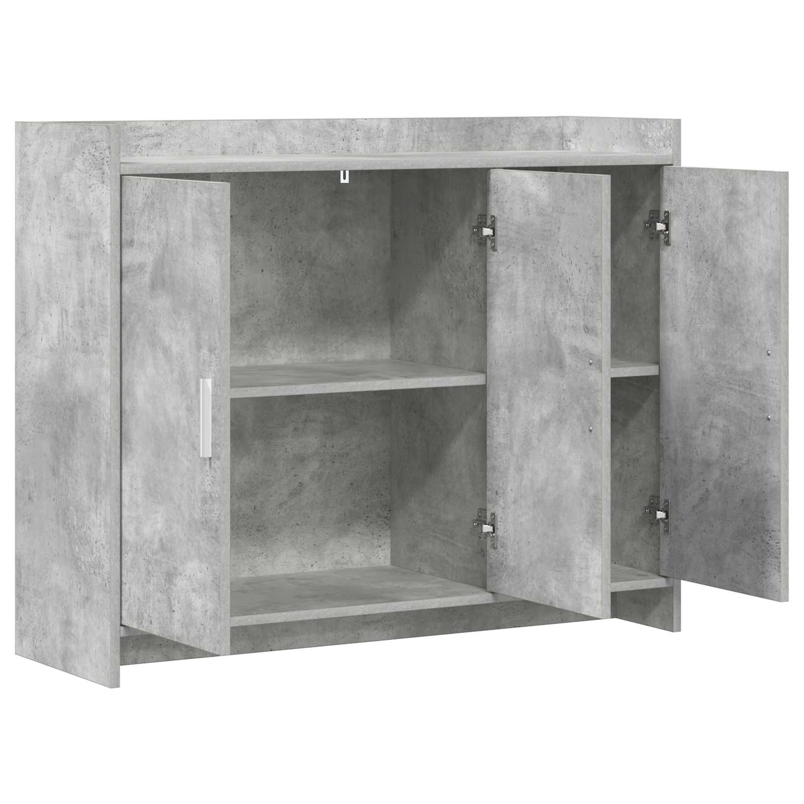 vidaXL Bufet Betonowy szary 98,5 x 33 x 80 cm Drewno inżynieryjne