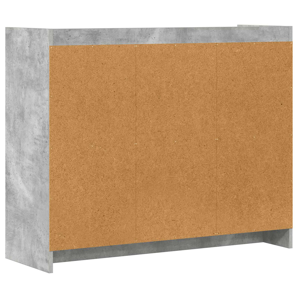 vidaXL Bufet Betonowy szary 98,5 x 33 x 80 cm Drewno inżynieryjne