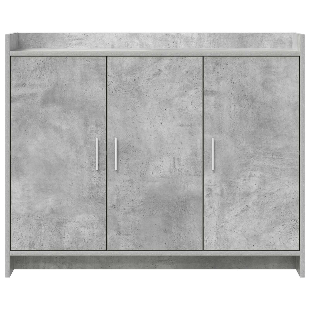 vidaXL Bufet Betonowy szary 98,5 x 33 x 80 cm Drewno inżynieryjne