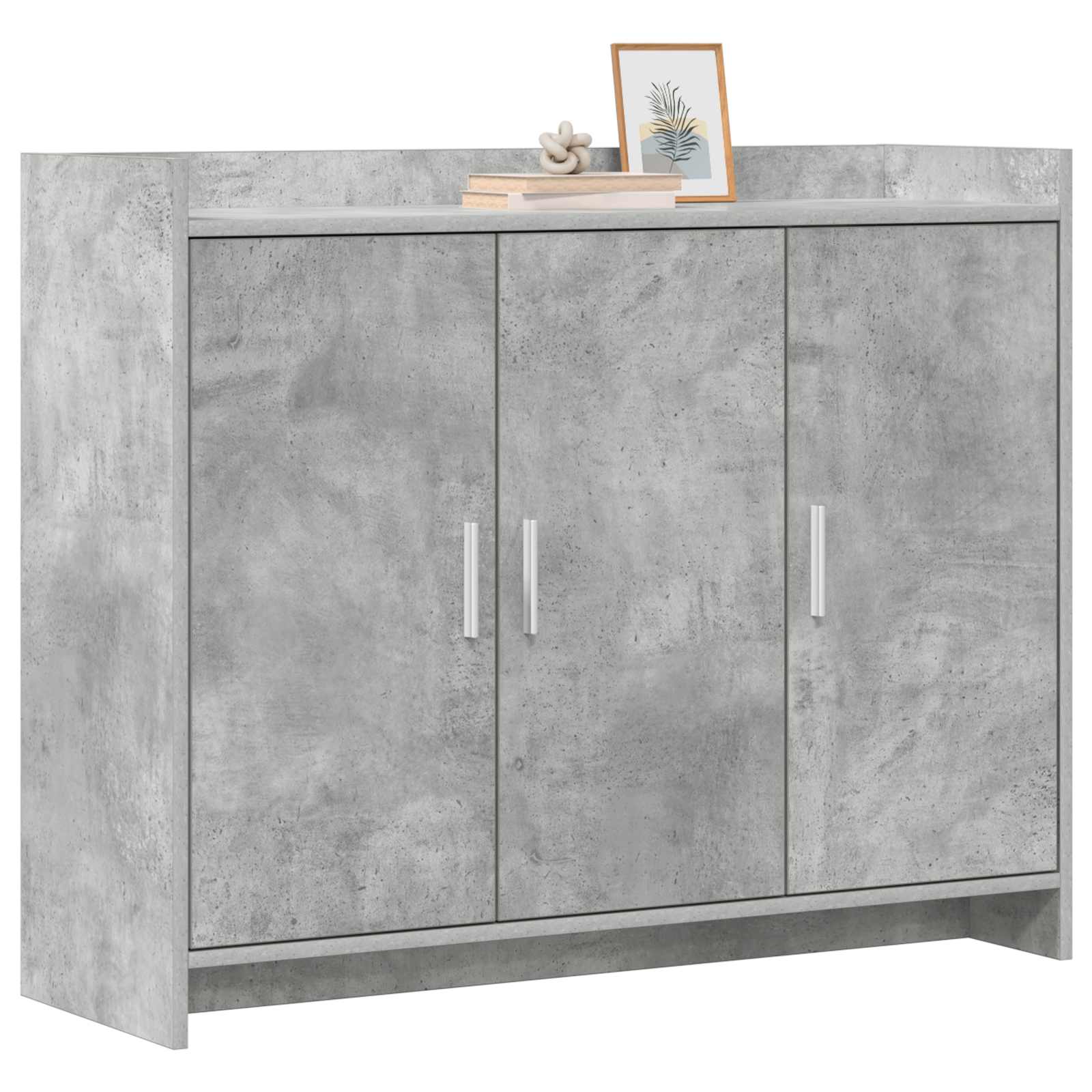 vidaXL Bufet Betonowy szary 98,5 x 33 x 80 cm Drewno inżynieryjne