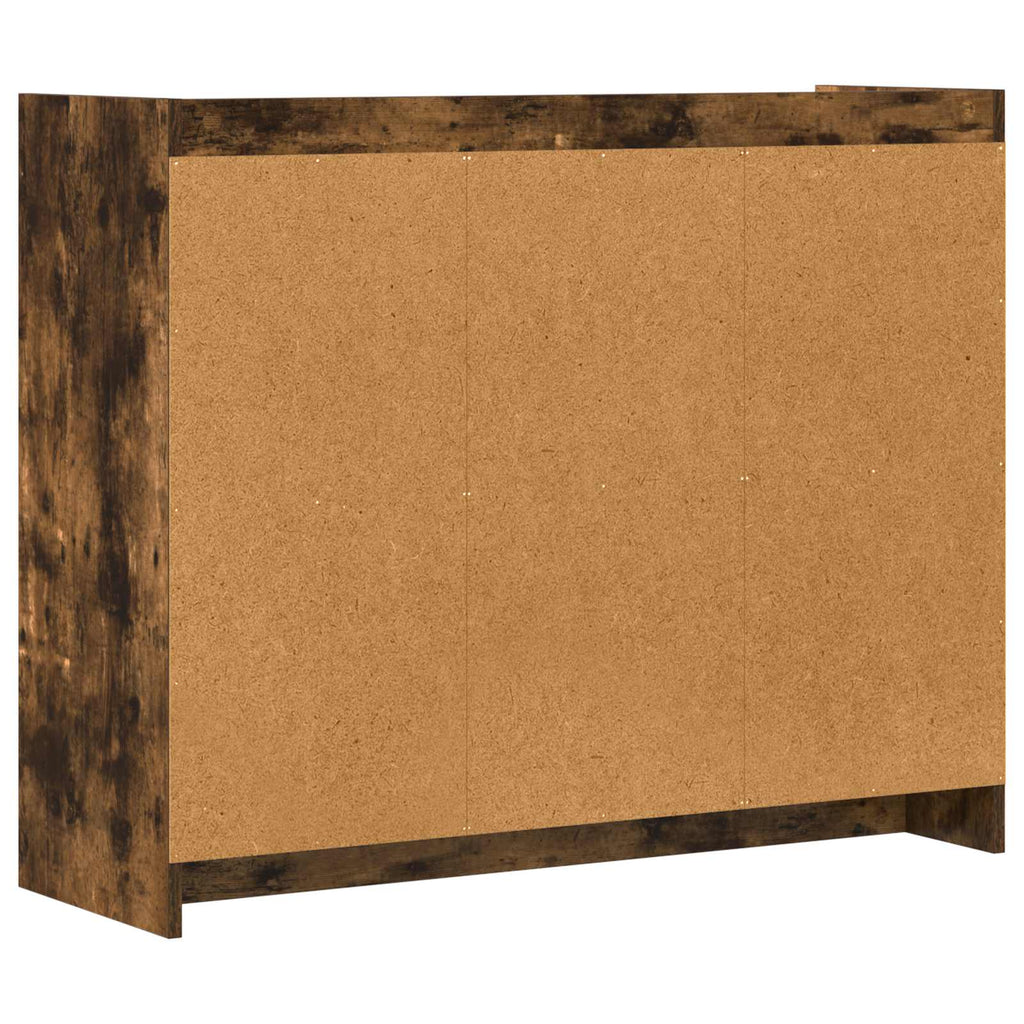 vidaXL Bufet Dąb wędzony 98,5 x 33 x 80 cm Drewno inżynieryjne