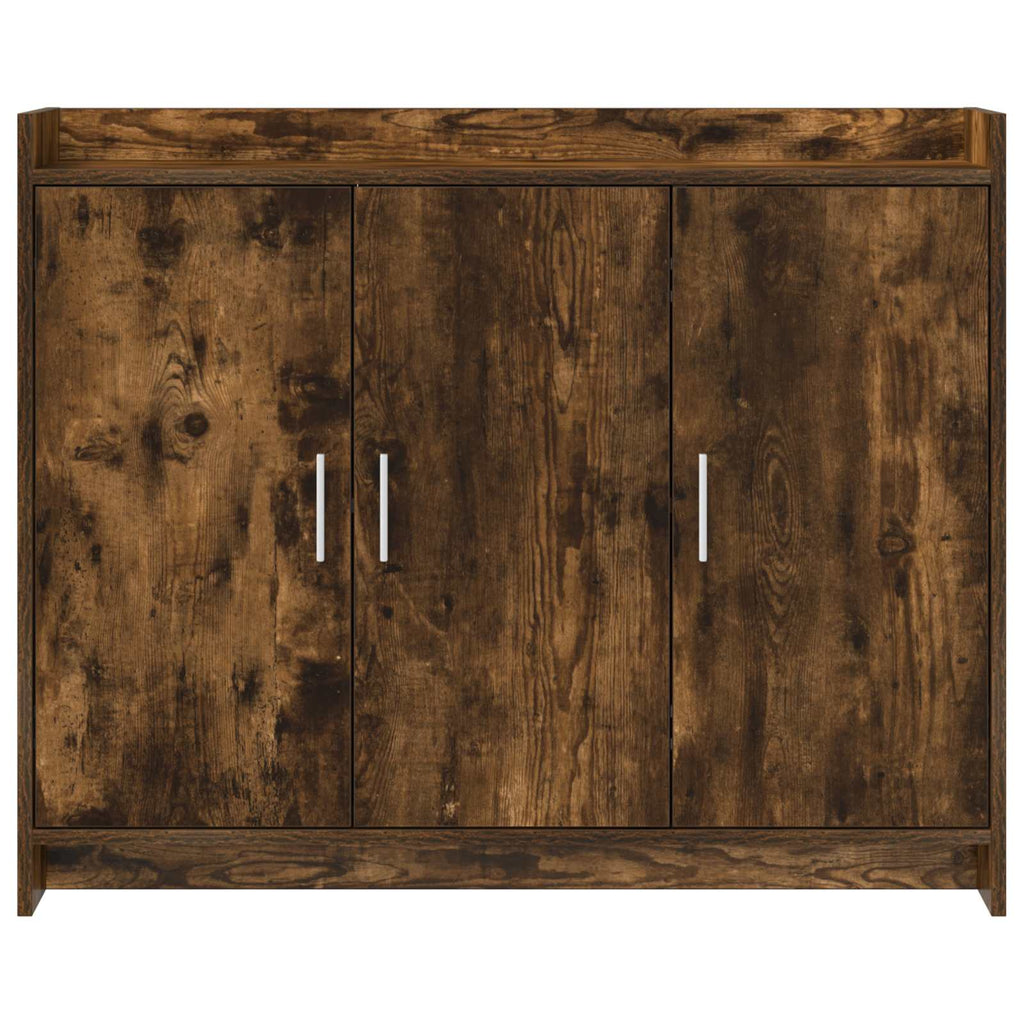 vidaXL Bufet Dąb wędzony 98,5 x 33 x 80 cm Drewno inżynieryjne