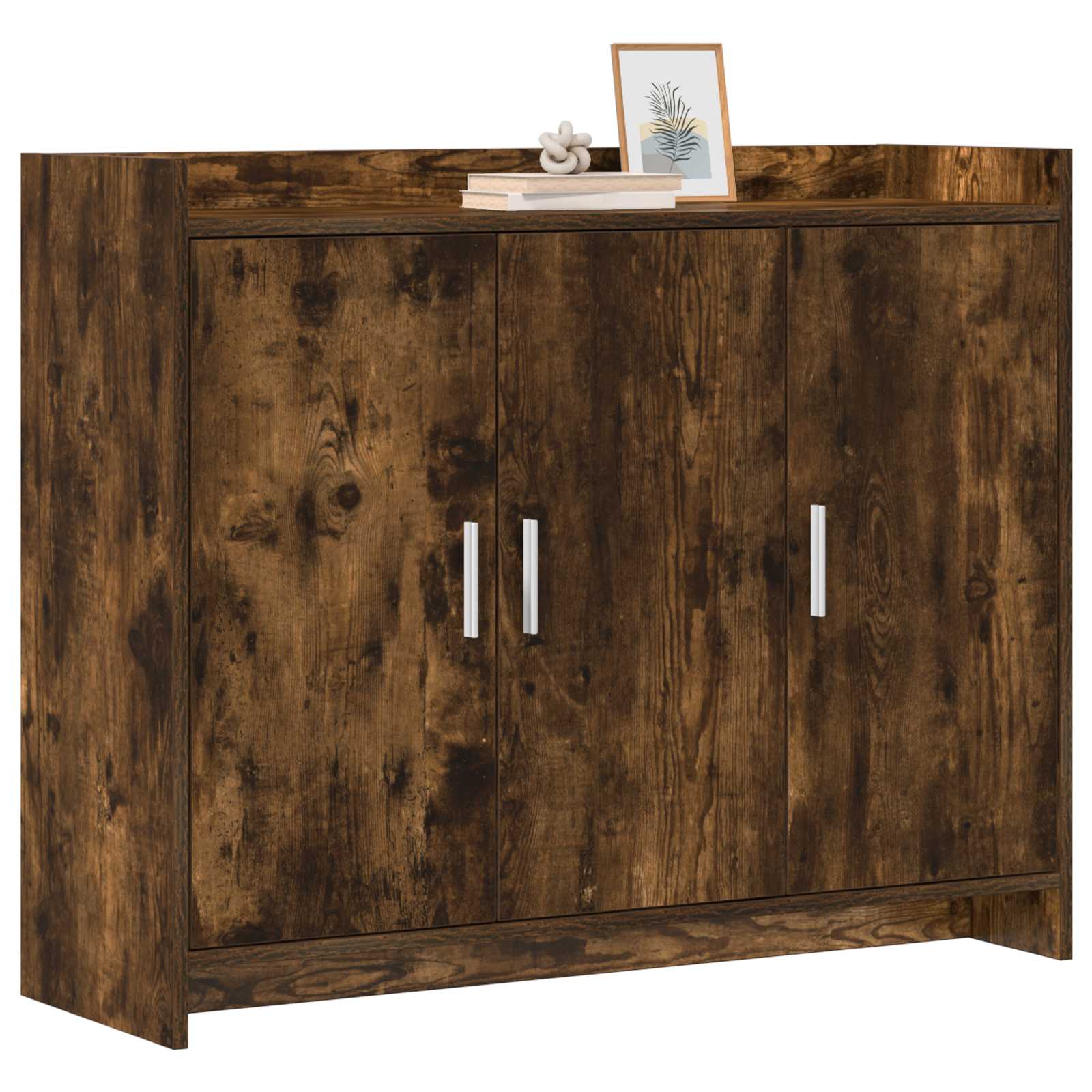 vidaXL Bufet Dąb wędzony 98,5 x 33 x 80 cm Drewno inżynieryjne