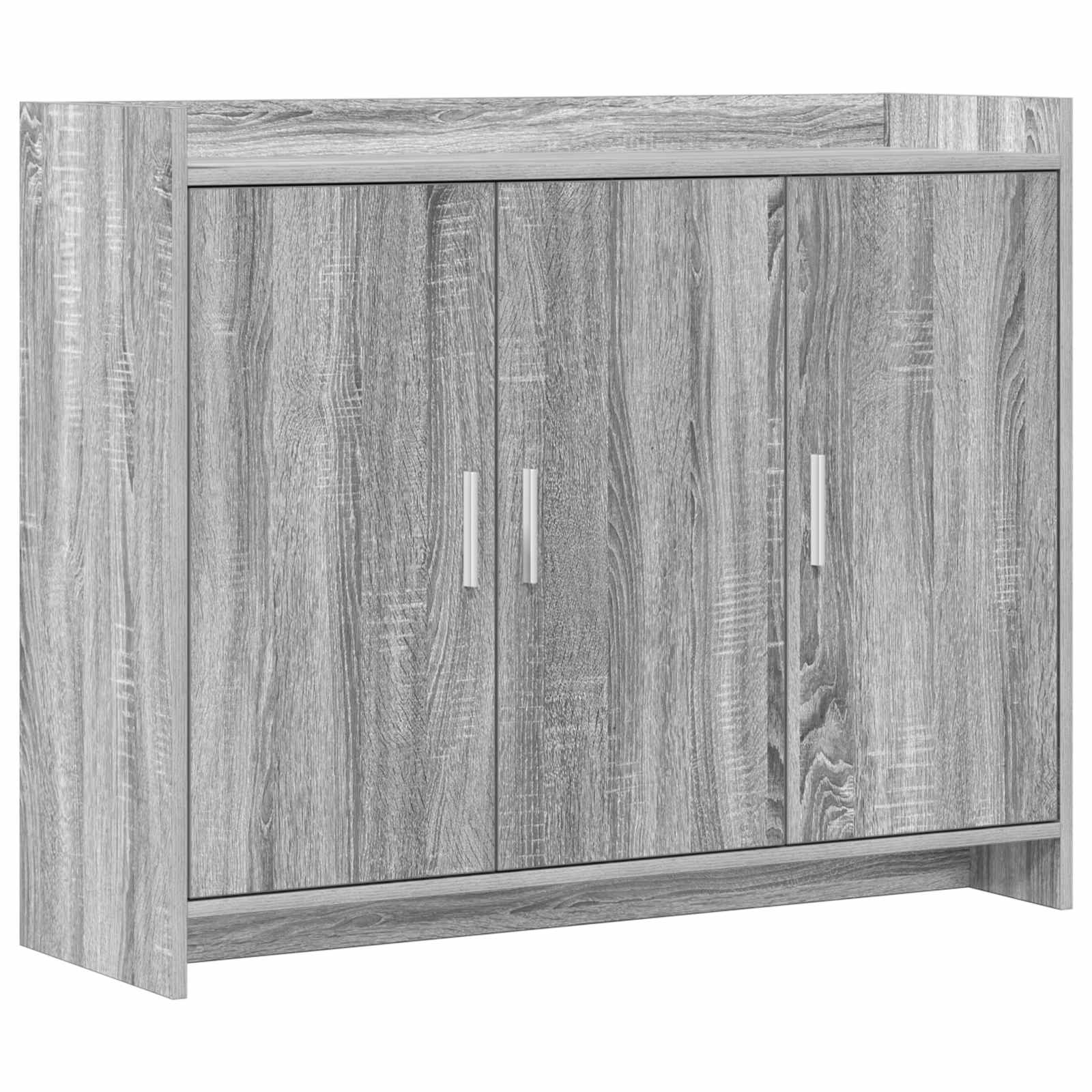 vidaXL Bufet Szary Sonoma 98,5 x 33 x 80 cm Drewno inżynieryjne