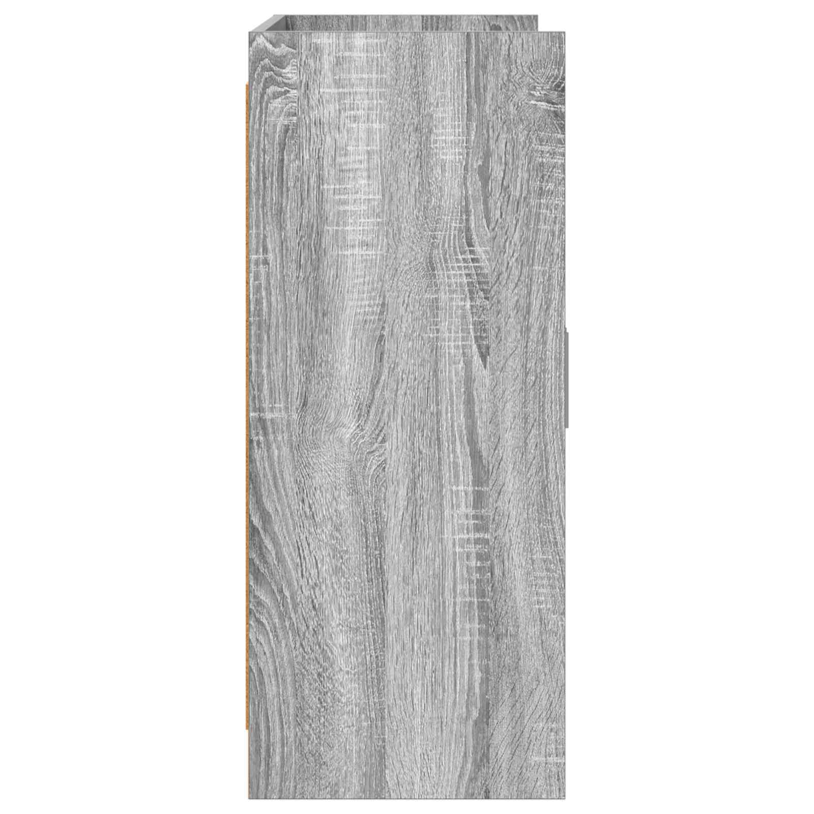 vidaXL Bufet Szary Sonoma 98,5 x 33 x 80 cm Drewno inżynieryjne