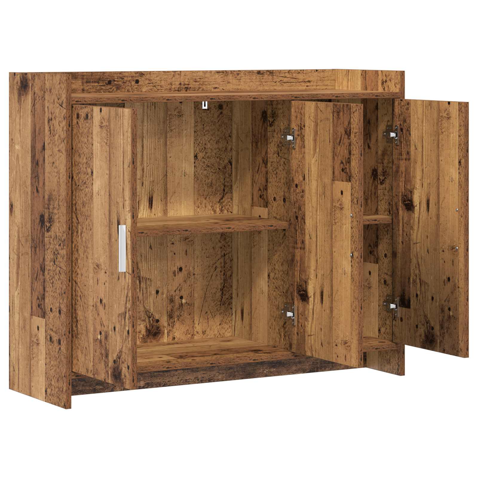 vidaXL Bufet Stare drewno 98,5 x 33 x 80 cm Drewno inżynieryjne