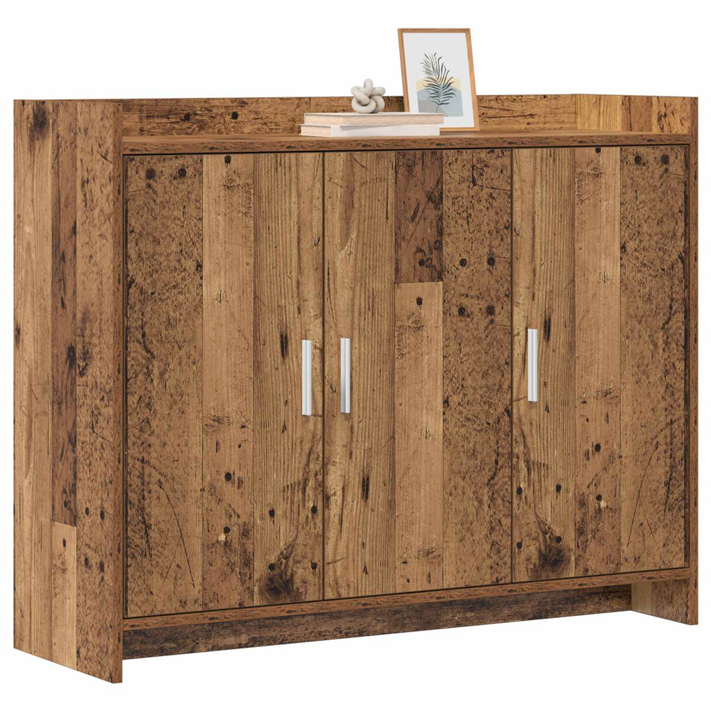 vidaXL Bufet Stare drewno 98,5 x 33 x 80 cm Drewno inżynieryjne