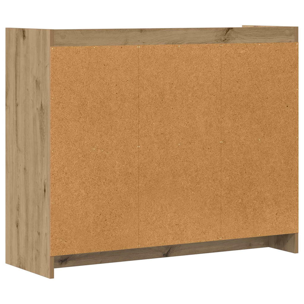 vidaXL Bufet Dąb artisan 98,5 x 33 x 80 cm Drewno inżynieryjne
