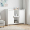 vidaXL Bufet Biały 98,5 x 33 x 80 cm Drewno inżynieryjne