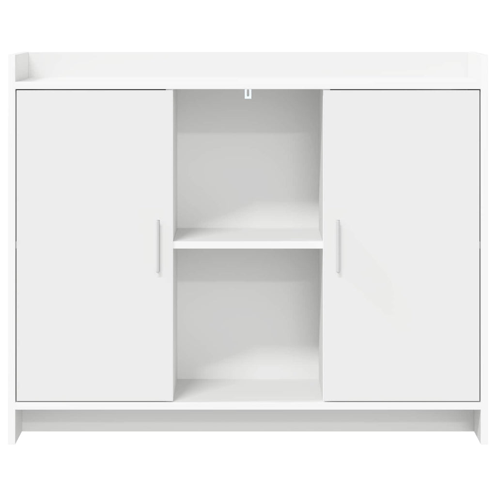 vidaXL Bufet Biały 98,5 x 33 x 80 cm Drewno inżynieryjne