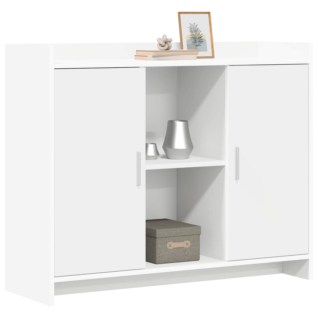 vidaXL Bufet Biały 98,5 x 33 x 80 cm Drewno inżynieryjne