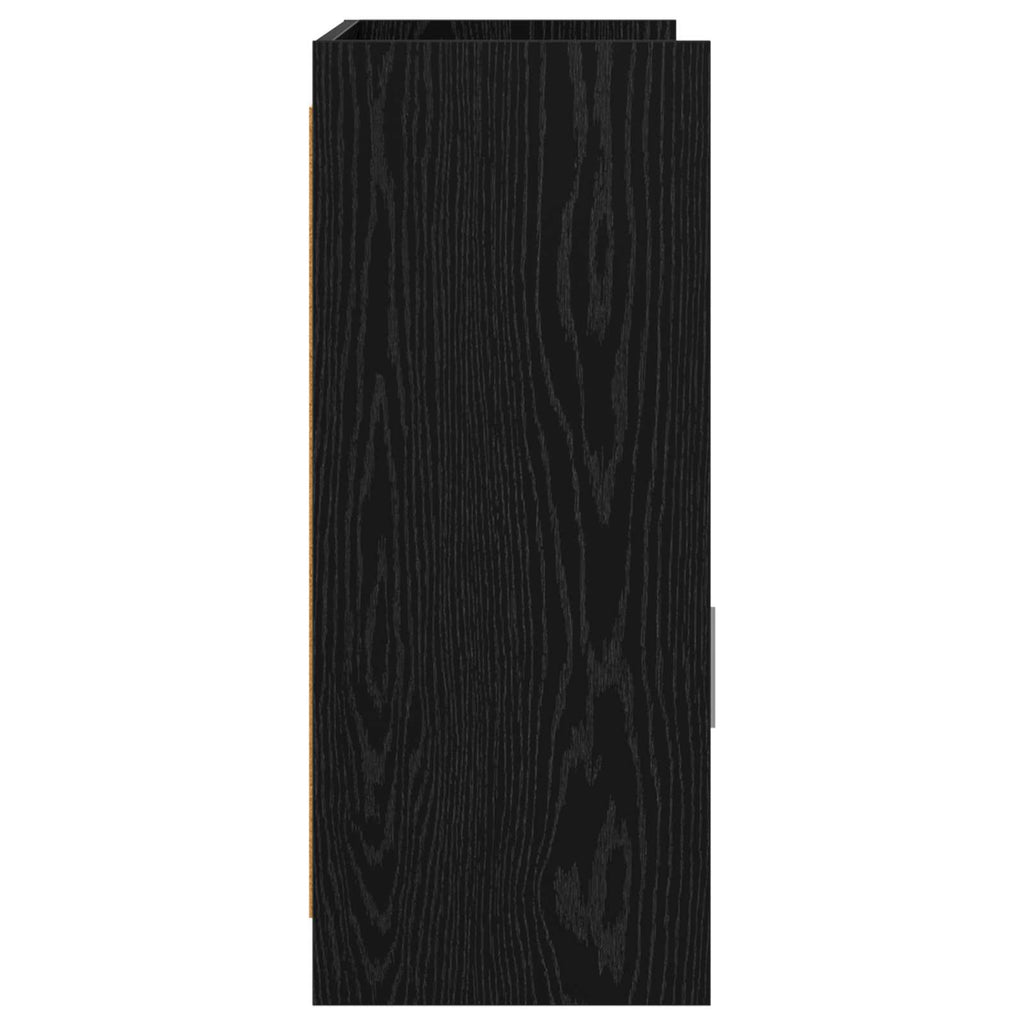 vidaXL Bufet Czarny dąb 98,5 x 33 x 80 cm Drewno inżynieryjne