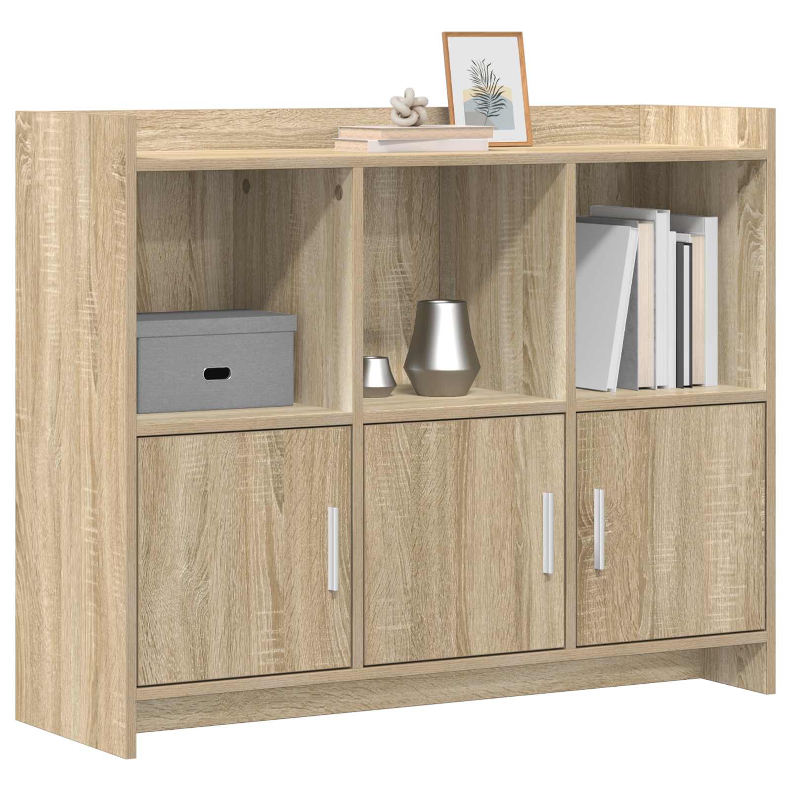 vidaXL Bufet dąb Sonoma 98,5 x 33 x 80 cm Drewno inżynieryjne