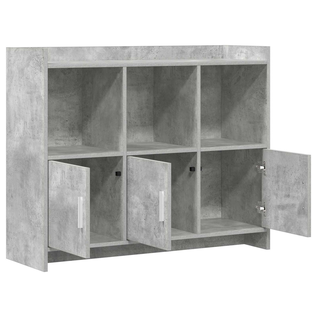 vidaXL Bufet Betonowy szary 98,5 x 33 x 80 cm Drewno inżynieryjne