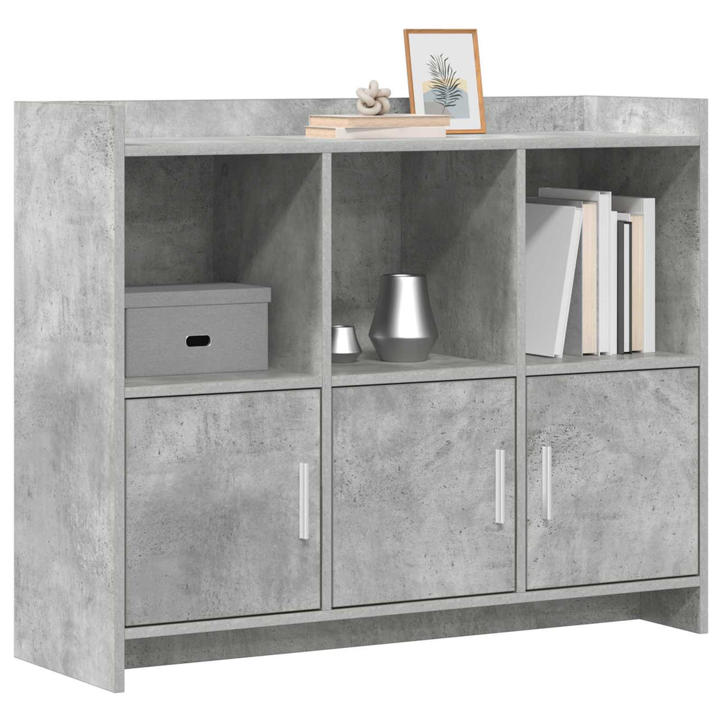 vidaXL Bufet Betonowy szary 98,5 x 33 x 80 cm Drewno inżynieryjne
