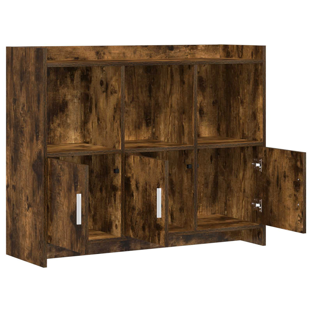 vidaXL Bufet Dąb wędzony 98,5 x 33 x 80 cm Drewno inżynieryjne