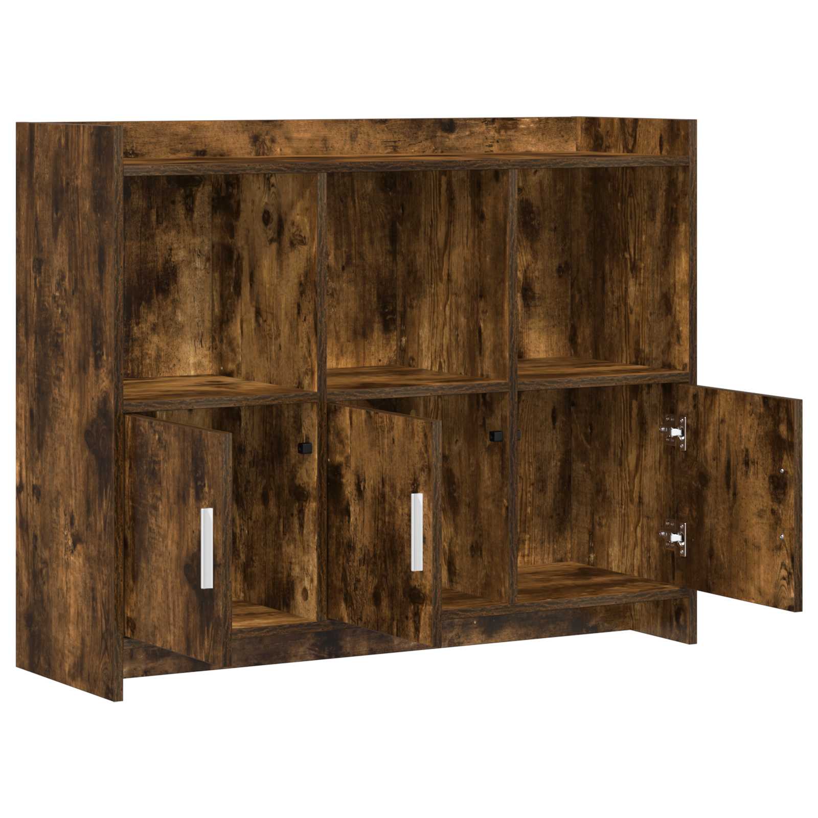vidaXL Bufet Dąb wędzony 98,5 x 33 x 80 cm Drewno inżynieryjne