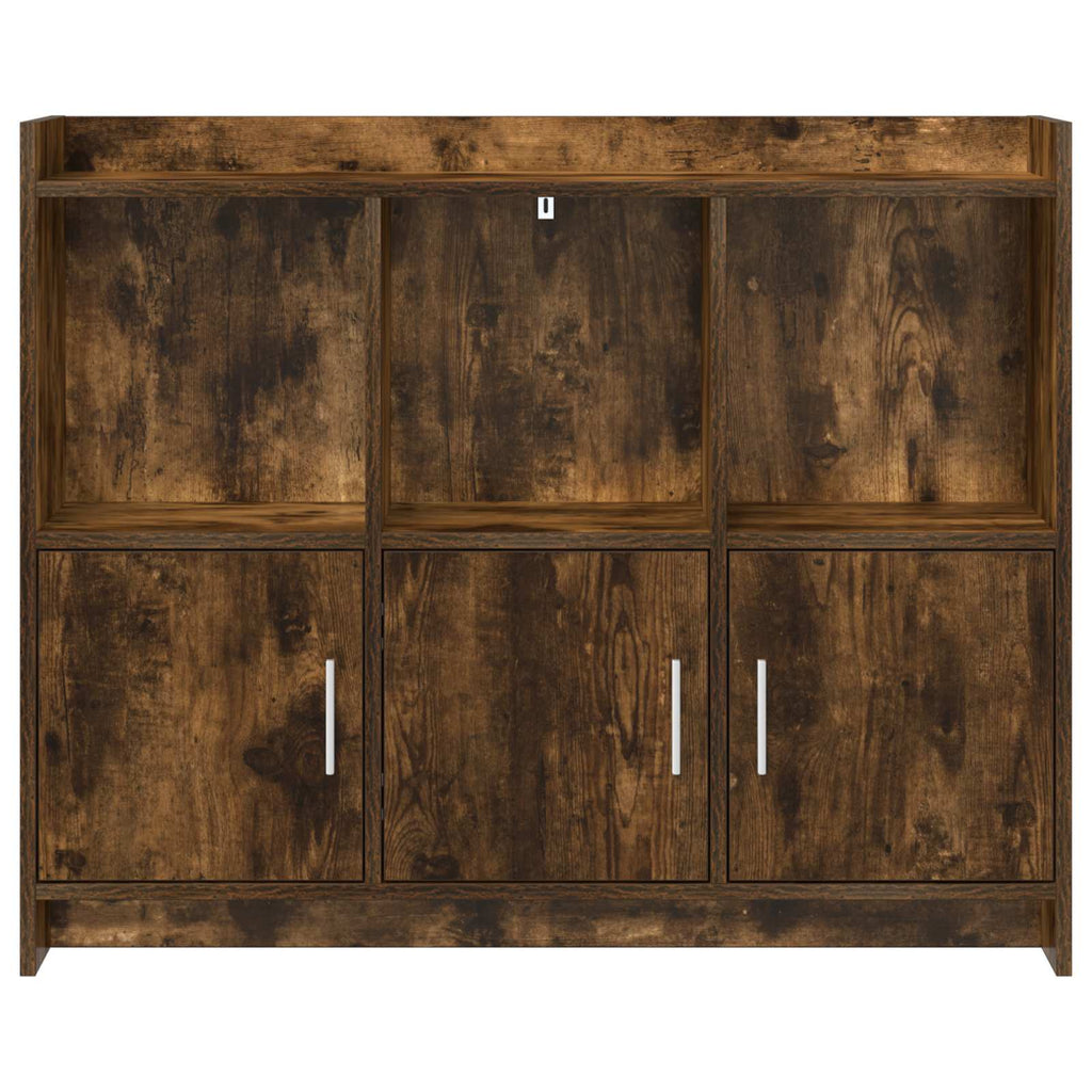 vidaXL Bufet Dąb wędzony 98,5 x 33 x 80 cm Drewno inżynieryjne
