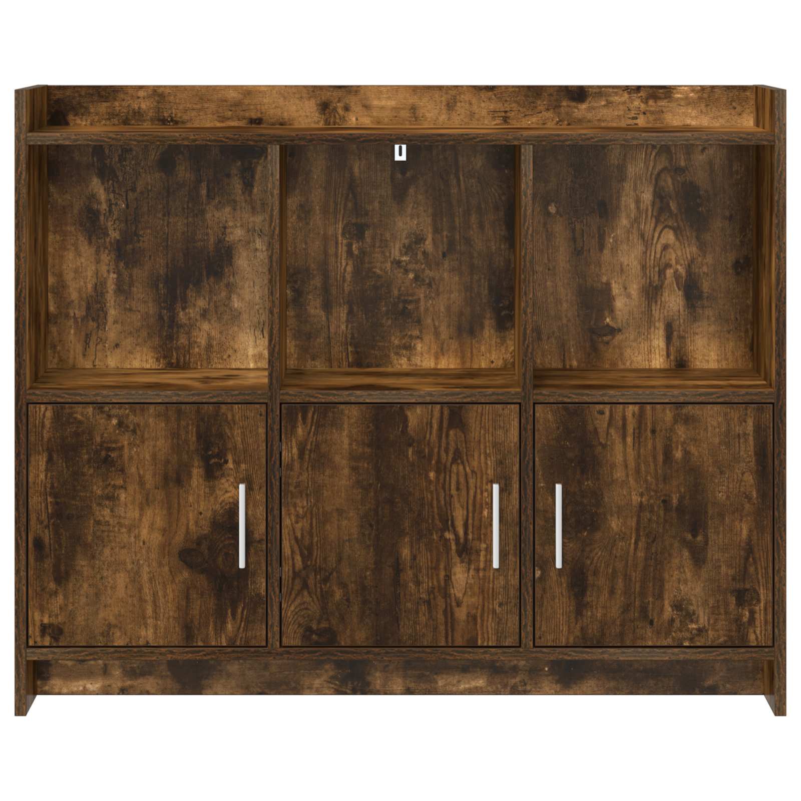 vidaXL Bufet Dąb wędzony 98,5 x 33 x 80 cm Drewno inżynieryjne