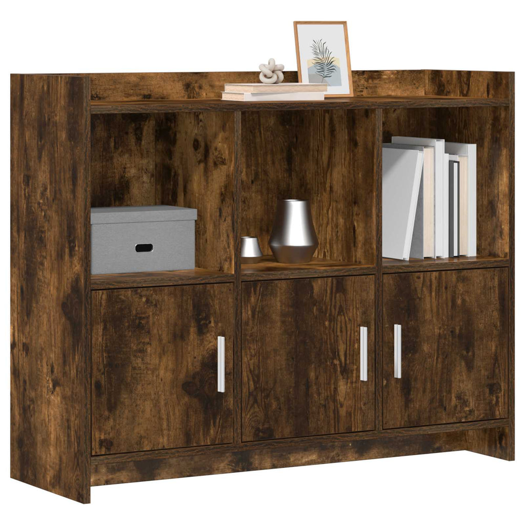 vidaXL Bufet Dąb wędzony 98,5 x 33 x 80 cm Drewno inżynieryjne