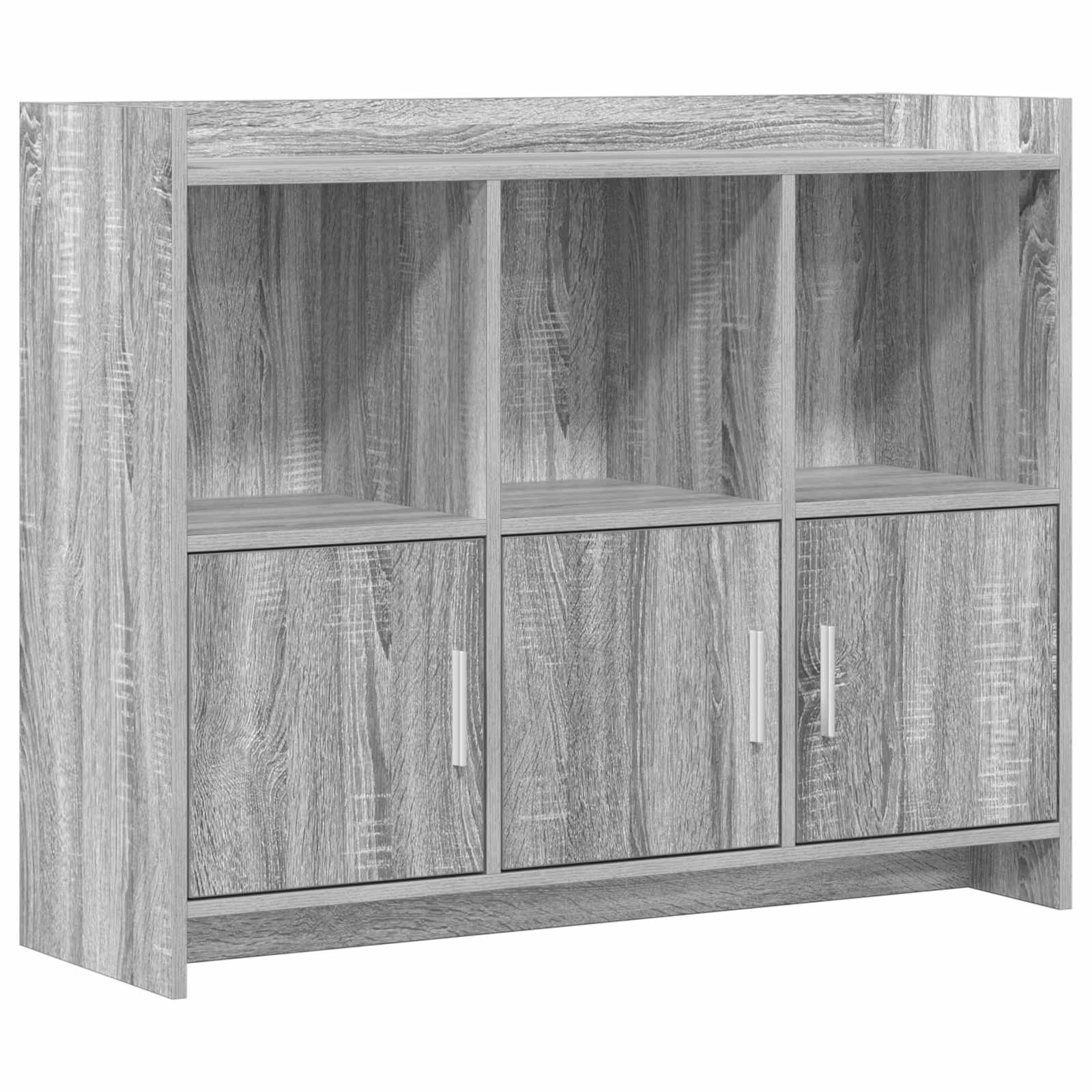 vidaXL Bufet Szary Sonoma 98,5 x 33 x 80 cm Drewno inżynieryjne
