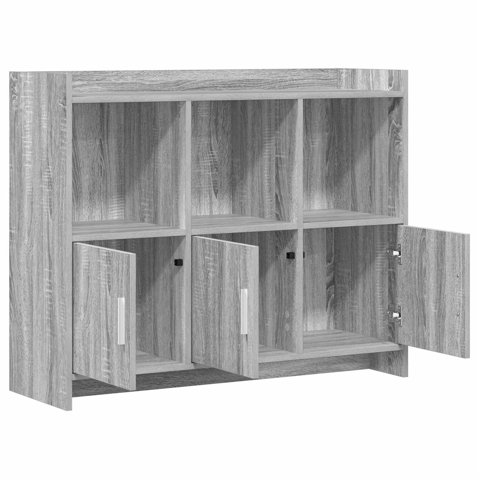 vidaXL Bufet Szary Sonoma 98,5 x 33 x 80 cm Drewno inżynieryjne