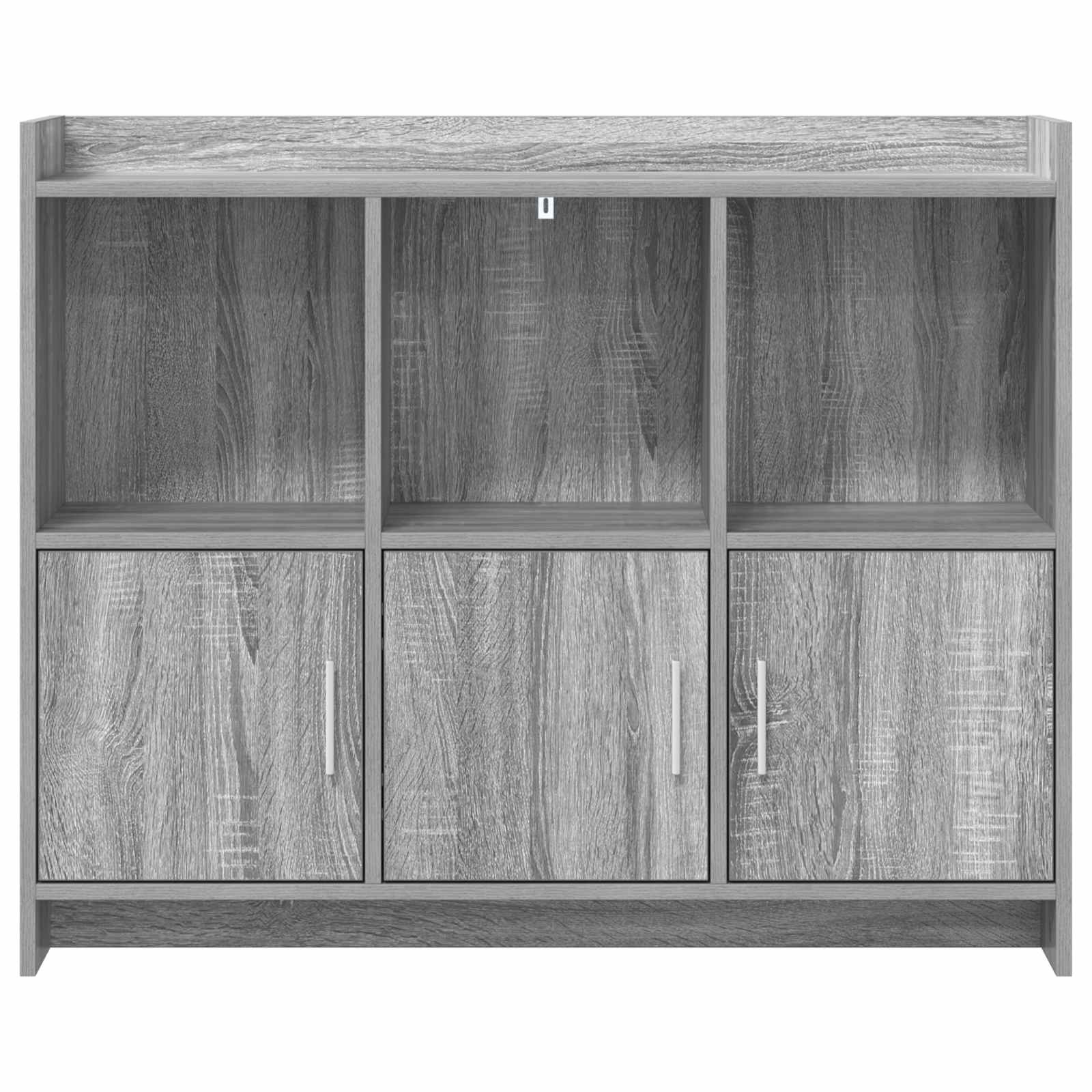 vidaXL Bufet Szary Sonoma 98,5 x 33 x 80 cm Drewno inżynieryjne