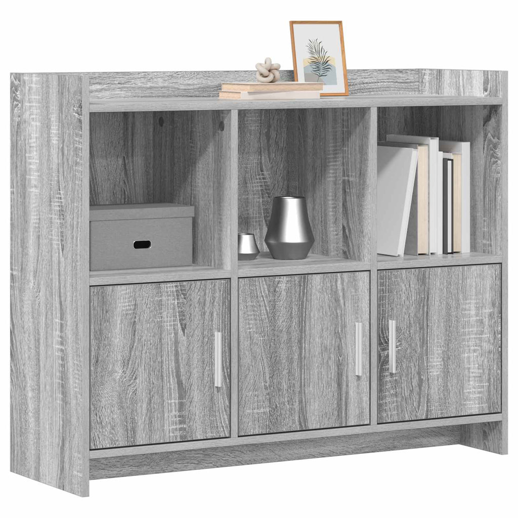 vidaXL Bufet Szary Sonoma 98,5 x 33 x 80 cm Drewno inżynieryjne