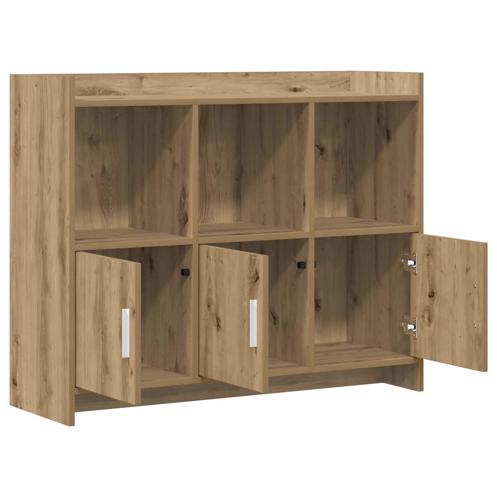 vidaXL Bufet Dąb artisan 98,5 x 33 x 80 cm Drewno inżynieryjne