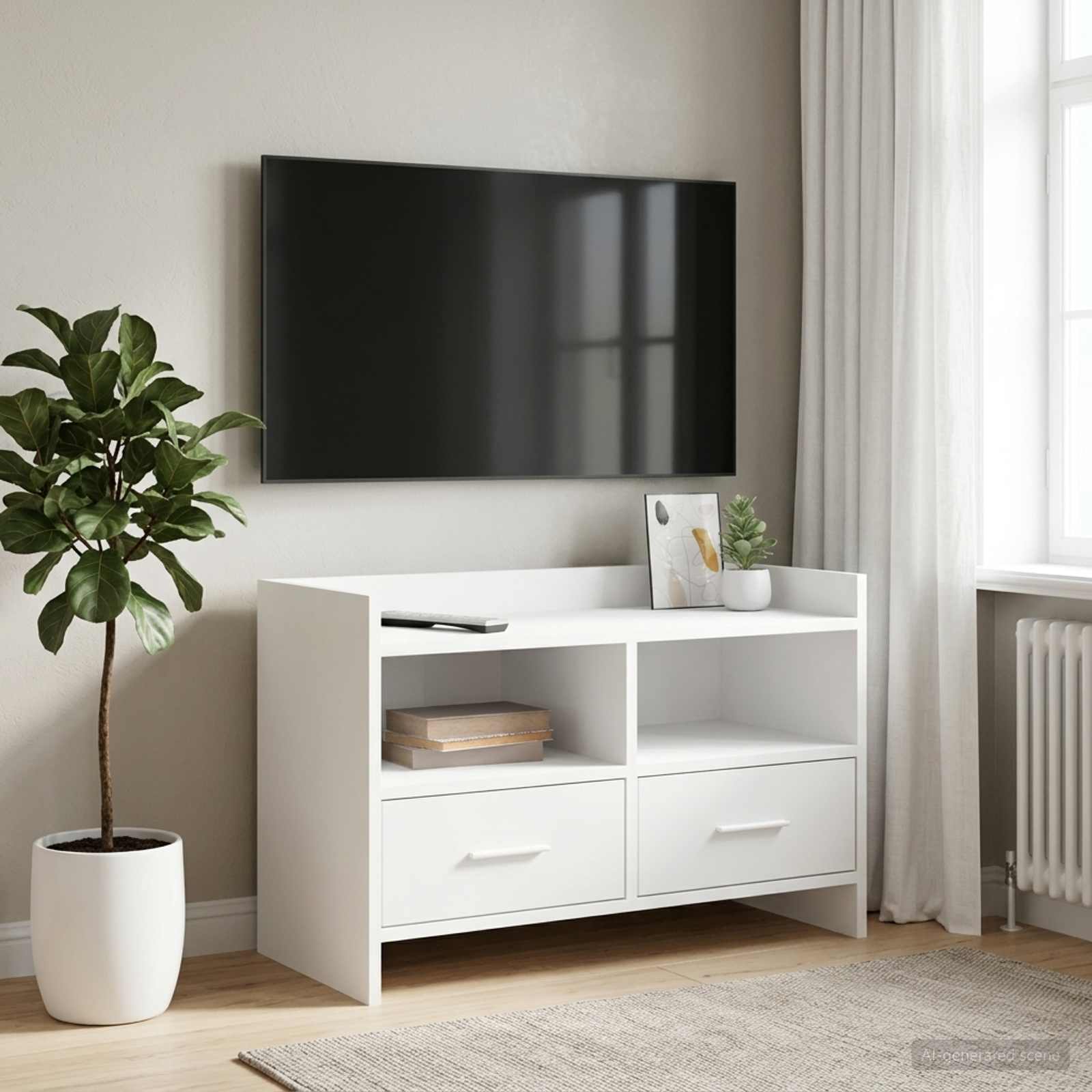 vidaXL Szafka pod telewizor 71,5 x 33 x 47 cm Biały