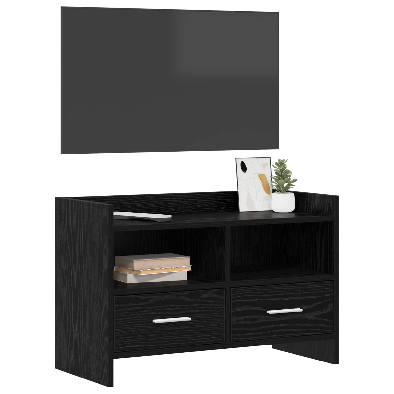 vidaXL Szafka pod telewizor 71,5 x 33 x 47 cm Czarny dąb