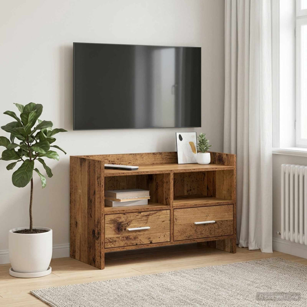 vidaXL Szafka pod telewizor 71,5 x 33 x 47 cm Stare drewno