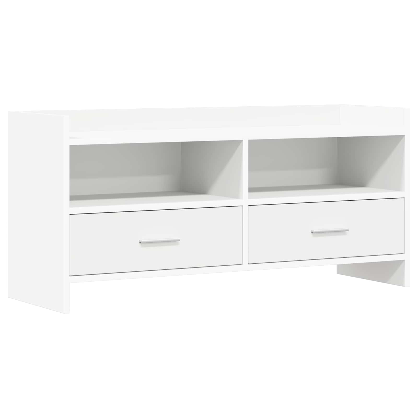 vidaXL Szafka pod telewizor 100 x 33 x 47 cm Biały Drewno inżynieryjne