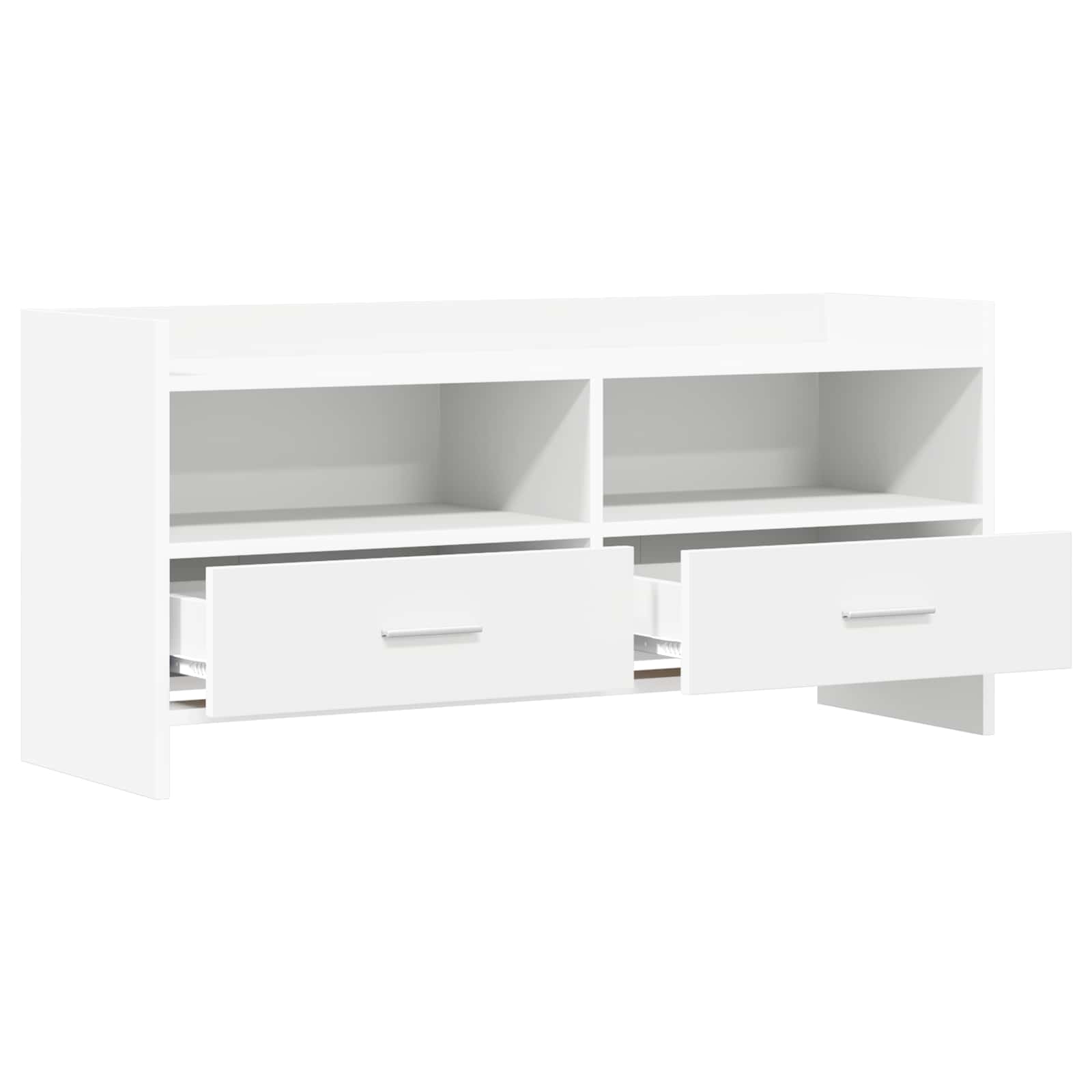 vidaXL Szafka pod telewizor 100 x 33 x 47 cm Biały Drewno inżynieryjne