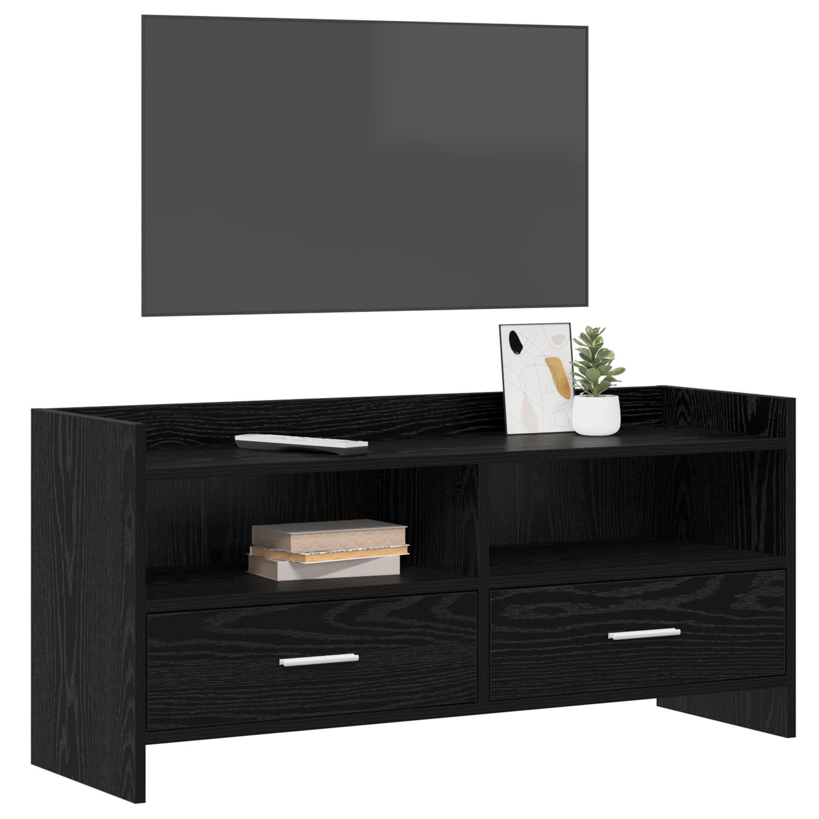 vidaXL Szafka pod telewizor 100 x 33 x 47 cm Czarny dąb