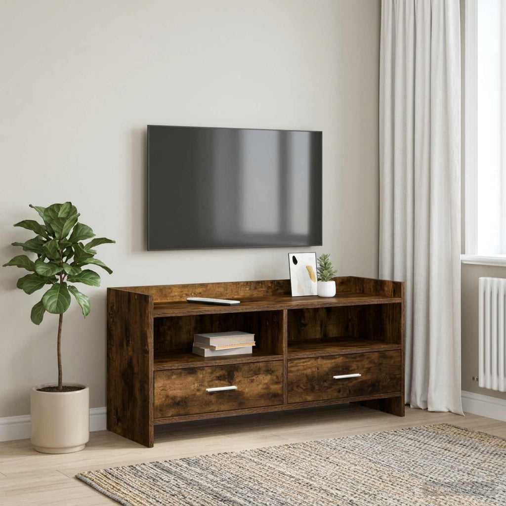 vidaXL Szafka pod telewizor 100 x 33 x 47 cm Dąb wędzony