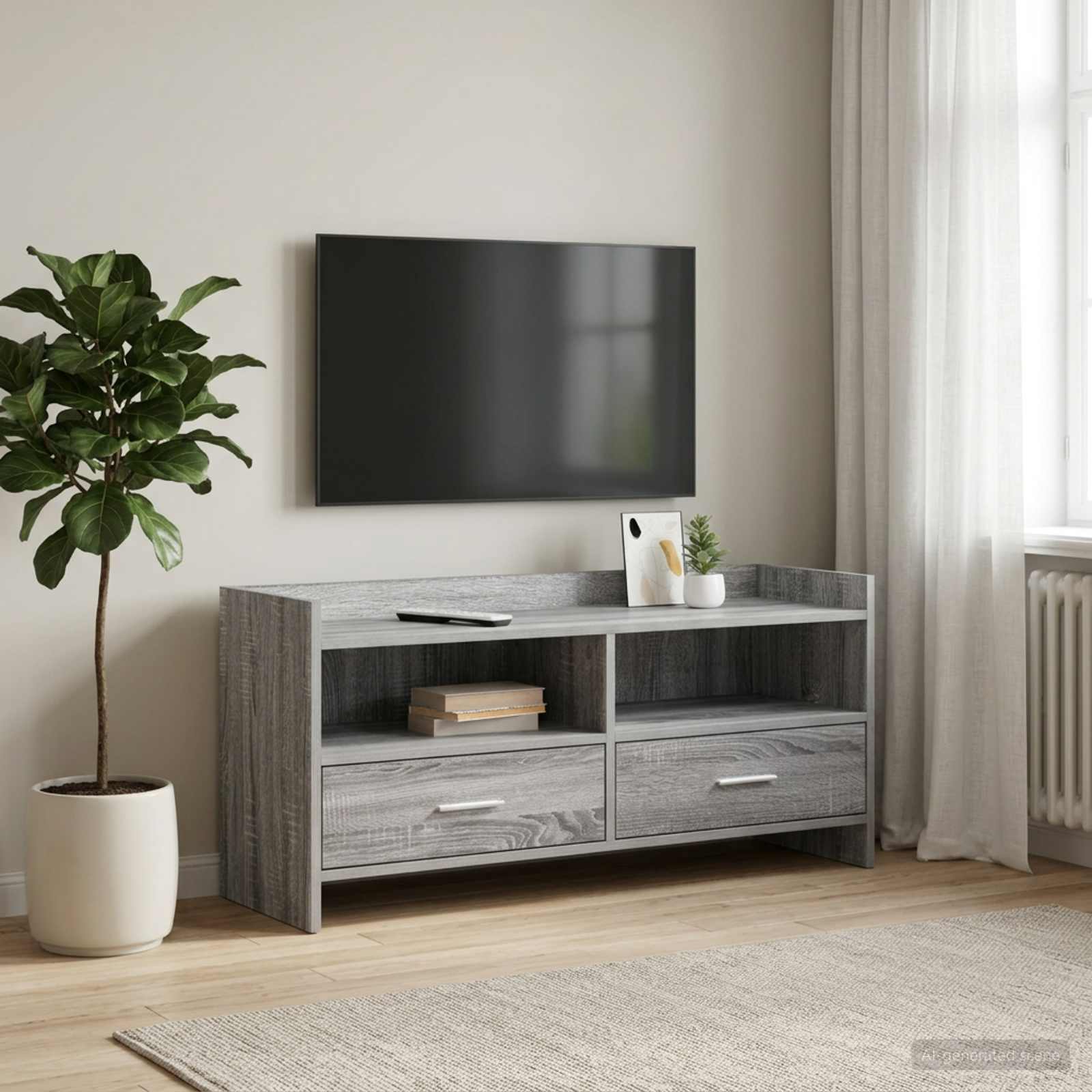 vidaXL Szafka pod telewizor 100 x 33 x 47 cm Szary Sonoma