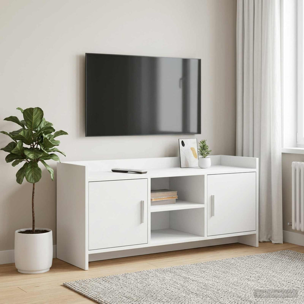 vidaXL Szafka pod telewizor 102 x 33 x 47 cm Biały Drewno inżynieryjne